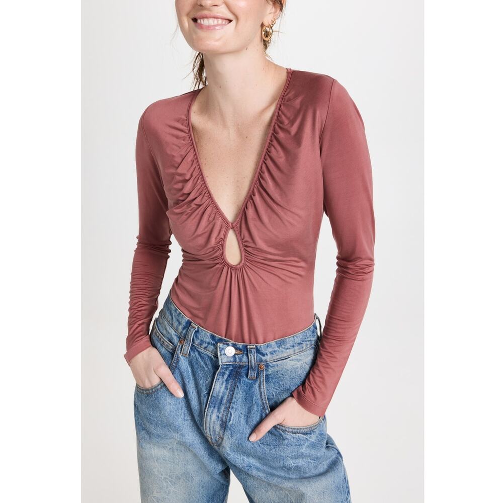New Young Fabulous & Broke Annette Bodysuit in Whisky Women's Size S